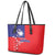Personalized Proud To Be Taiwanese Leather Tote Bag Flag Map Plum Blossom - Wonder Print Shop