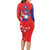 Personalized Proud To Be Taiwanese Long Sleeve Bodycon Dress Flag Map Plum Blossom - Wonder Print Shop