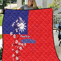Personalized Proud To Be Taiwanese Quilt Flag Map Plum Blossom - Wonder Print Shop