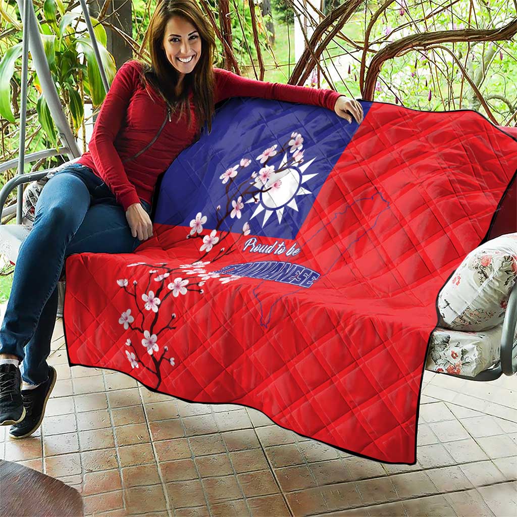 Personalized Proud To Be Taiwanese Quilt Flag Map Plum Blossom - Wonder Print Shop