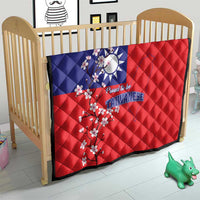 Personalized Proud To Be Taiwanese Quilt Flag Map Plum Blossom - Wonder Print Shop