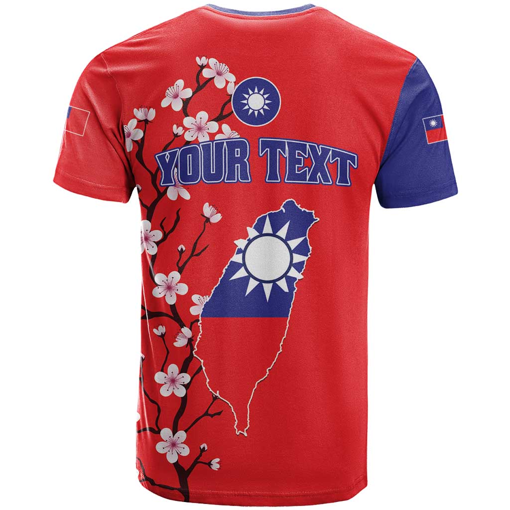 Personalized Proud To Be Taiwanese T Shirt Flag Map Plum Blossom - Wonder Print Shop