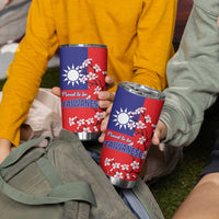 Proud To Be Taiwanese Tumbler Cup Flag Map Plum Blossom - Wonder Print Shop