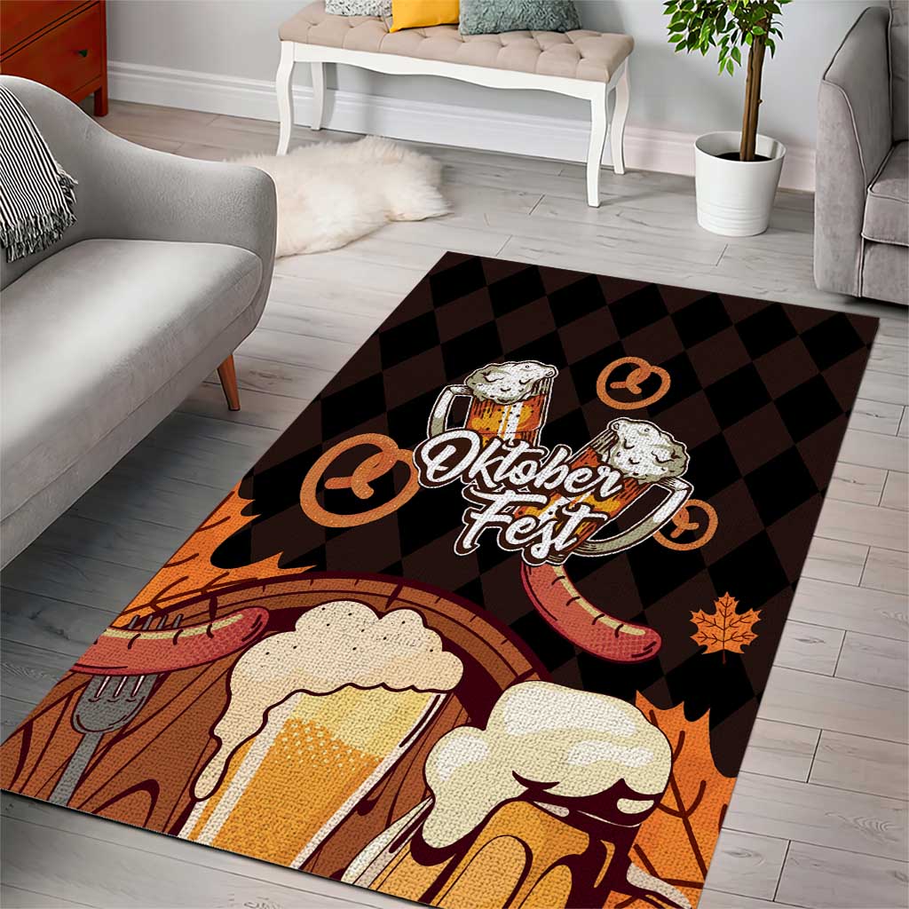 Oktoberfest German Beer Festival Celebration Area Rug - Wonder Print Shop
