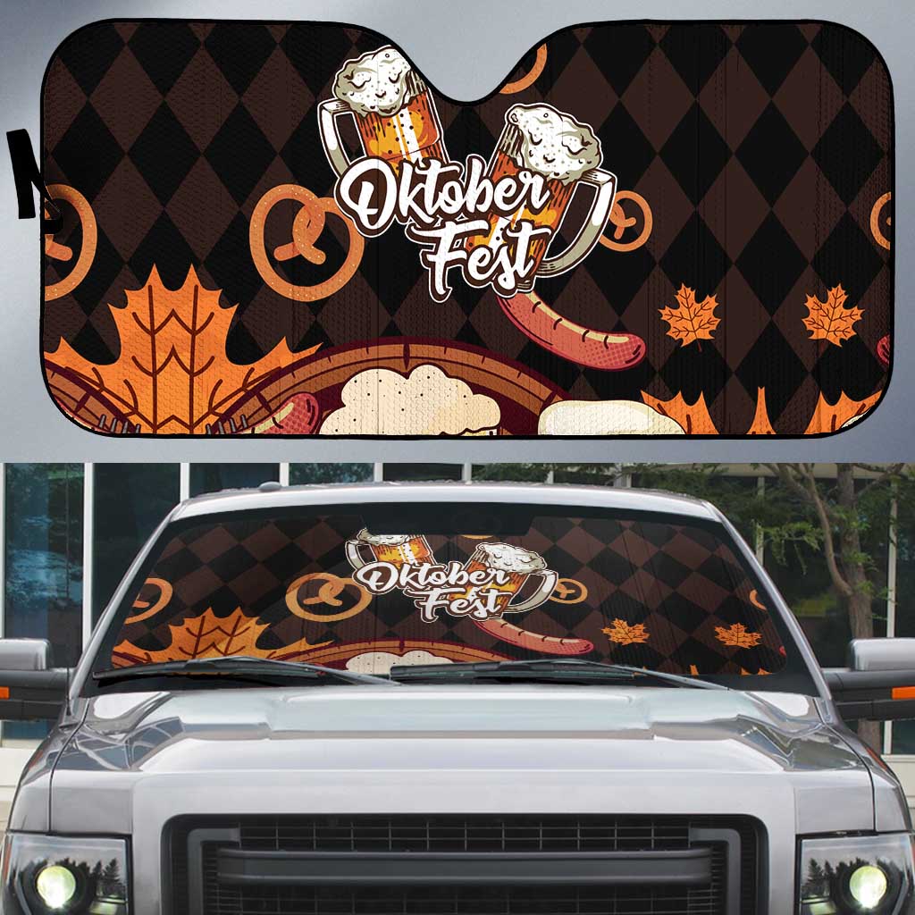Oktoberfest German Beer Festival Celebration Auto Sun Shade - Wonder Print Shop