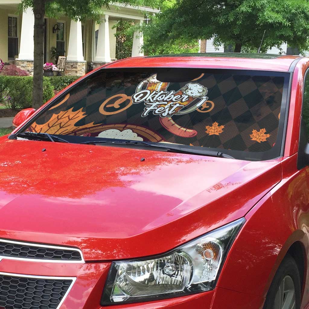 Oktoberfest German Beer Festival Celebration Auto Sun Shade - Wonder Print Shop