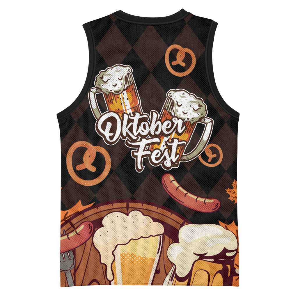 Oktoberfest German Beer Festival Celebration Basketball Jersey - Wonder Print Shop