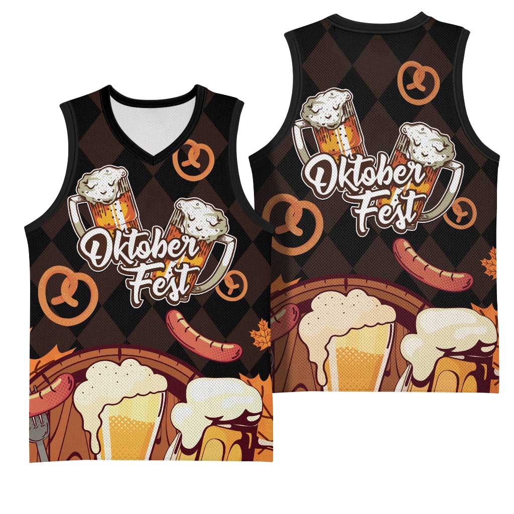 Oktoberfest German Beer Festival Celebration Basketball Jersey - Wonder Print Shop
