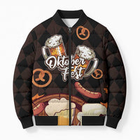 Oktoberfest German Beer Festival Celebration Bomber Puffer Jacket - Wonder Print Shop