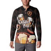 Oktoberfest German Beer Festival Celebration Button Sweatshirt - Wonder Print Shop