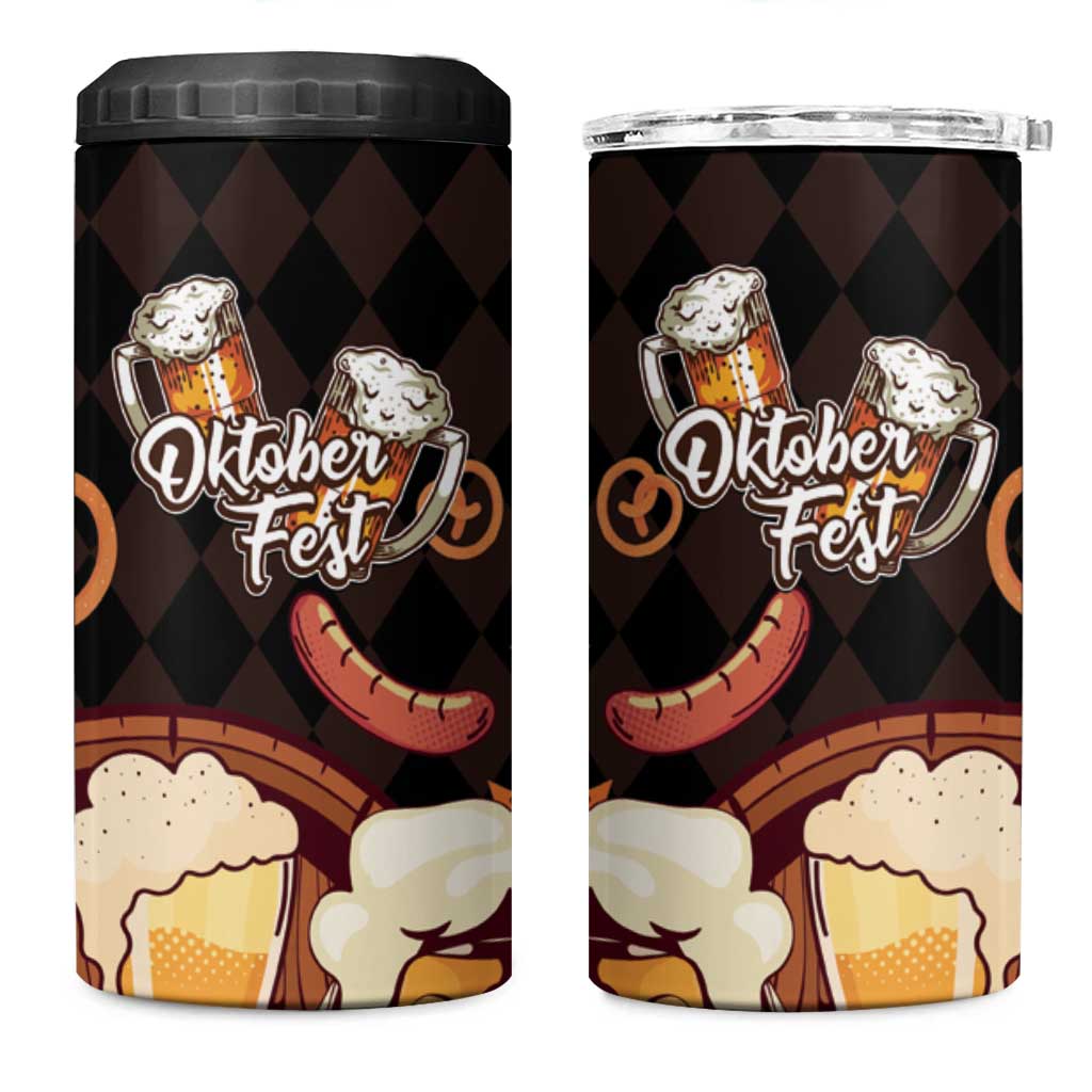 Oktoberfest German Beer Festival Celebration 4 in 1 Can Cooler Tumbler - Wonder Print Shop