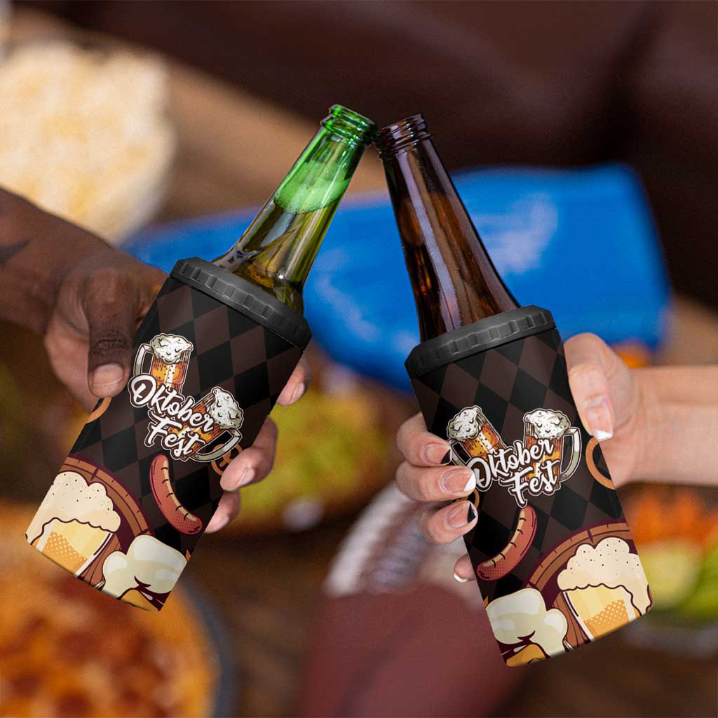 Oktoberfest German Beer Festival Celebration 4 in 1 Can Cooler Tumbler - Wonder Print Shop