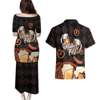 Oktoberfest German Beer Festival Celebration Couples Matching Puletasi and Hawaiian Shirt - Wonder Print Shop
