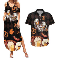 Oktoberfest German Beer Festival Celebration Couples Matching Summer Maxi Dress and Hawaiian Shirt - Wonder Print Shop