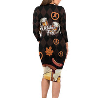 Oktoberfest German Beer Festival Celebration Family Matching Long Sleeve Bodycon Dress and Hawaiian Shirt - Wonder Print Shop
