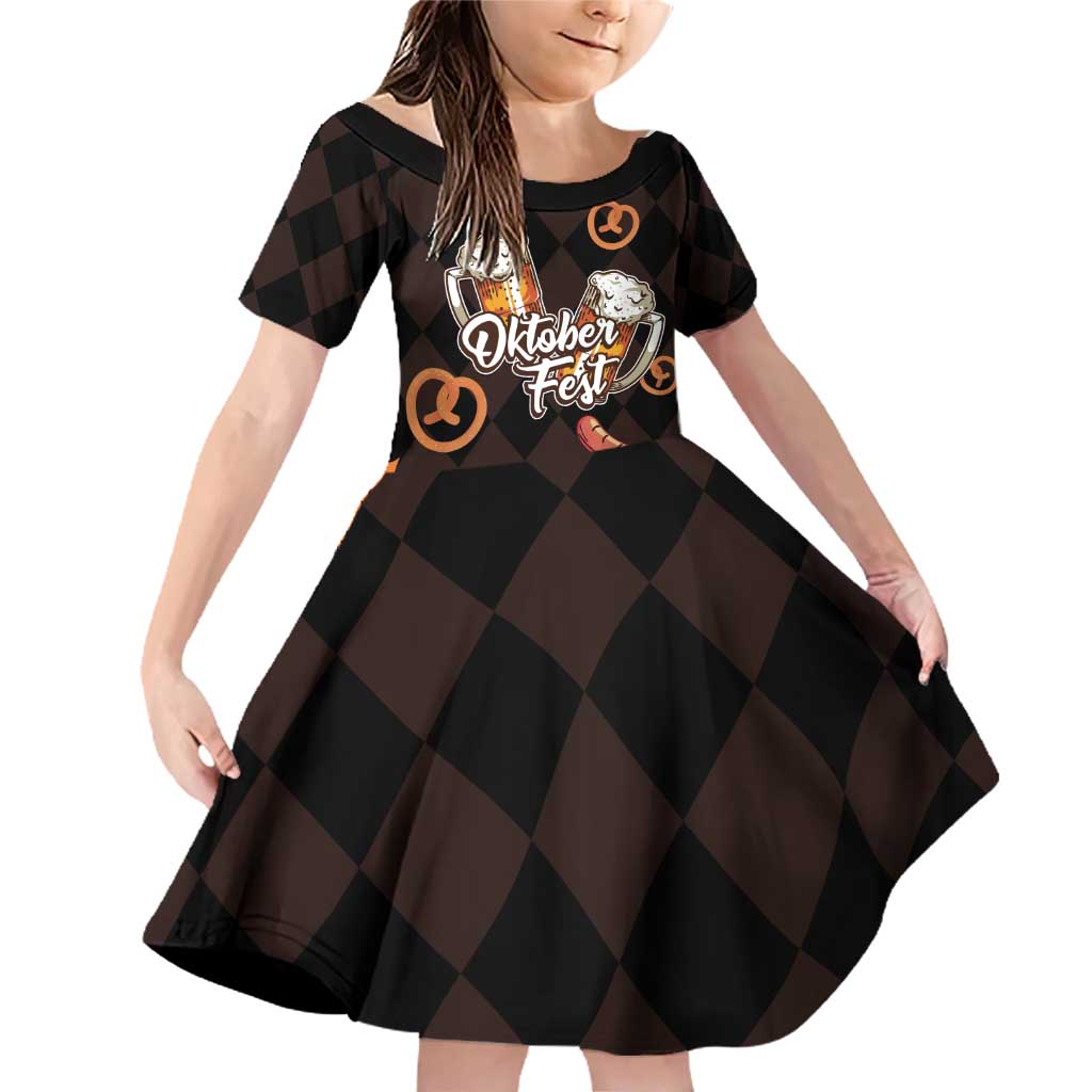 Oktoberfest German Beer Festival Celebration Family Matching Off Shoulder Short Dress and Hawaiian Shirt - Wonder Print Shop