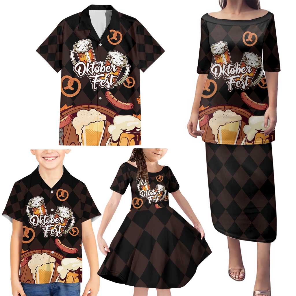 Oktoberfest German Beer Festival Celebration Family Matching Puletasi and Hawaiian Shirt - Wonder Print Shop