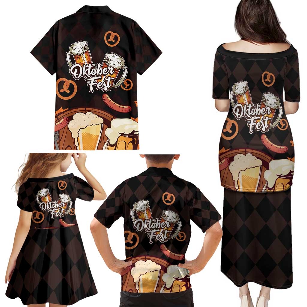 Oktoberfest German Beer Festival Celebration Family Matching Puletasi and Hawaiian Shirt - Wonder Print Shop