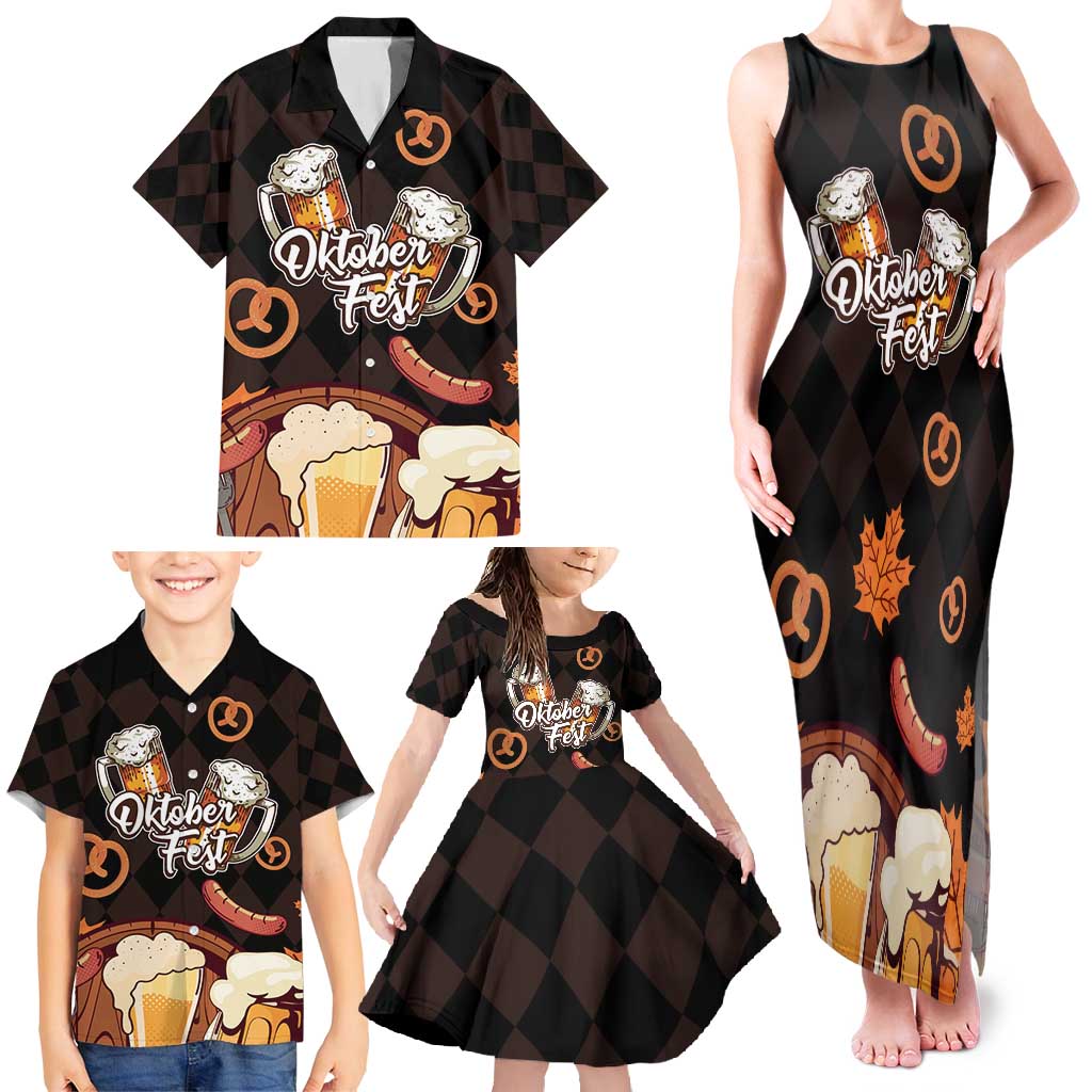 Oktoberfest German Beer Festival Celebration Family Matching Tank Maxi Dress and Hawaiian Shirt - Wonder Print Shop