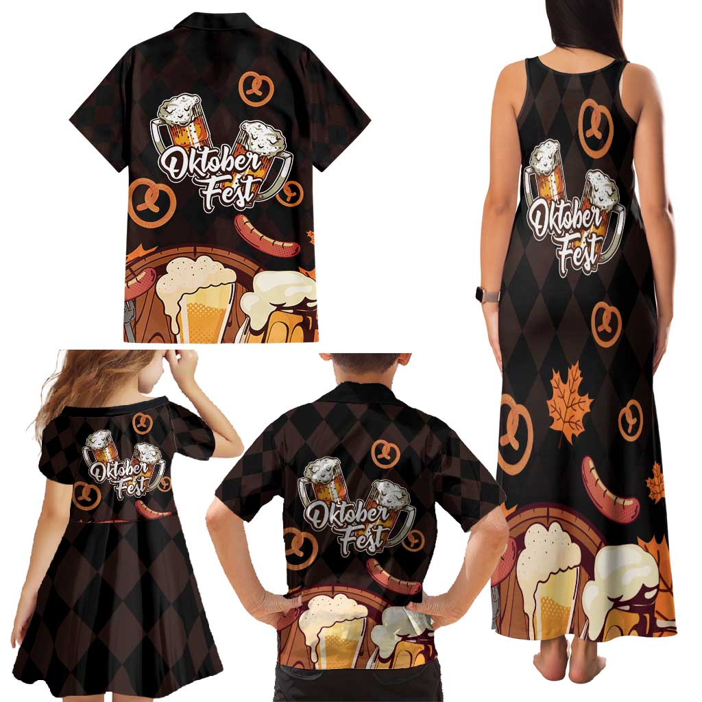 Oktoberfest German Beer Festival Celebration Family Matching Tank Maxi Dress and Hawaiian Shirt - Wonder Print Shop