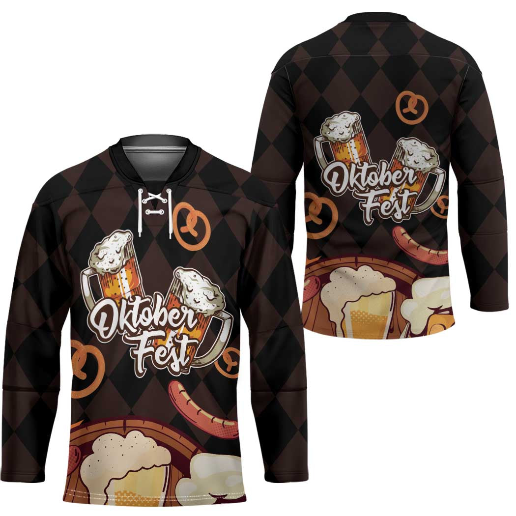 Oktoberfest German Beer Festival Celebration Hockey Jersey - Wonder Print Shop