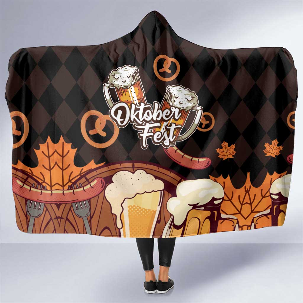 Oktoberfest German Beer Festival Celebration Hooded Blanket - Wonder Print Shop
