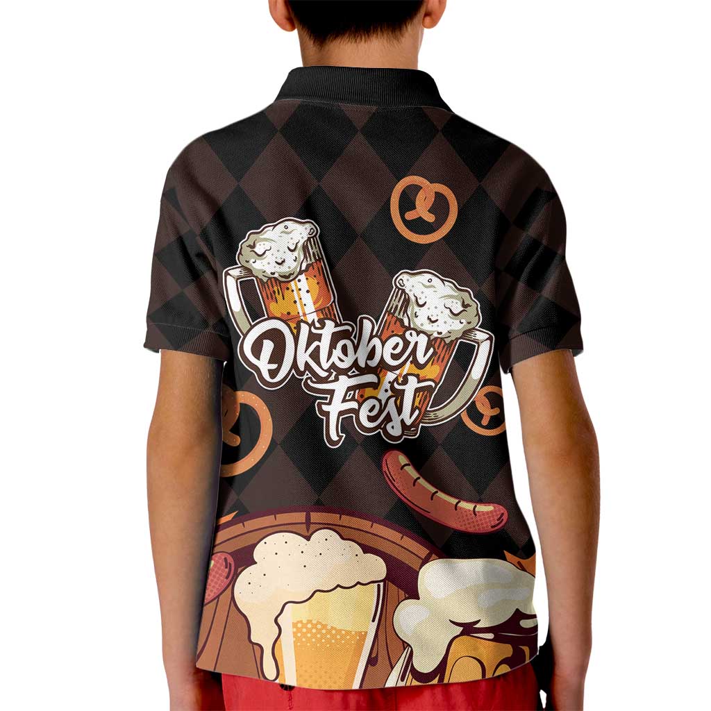 Oktoberfest German Beer Festival Celebration Kid Polo Shirt - Wonder Print Shop