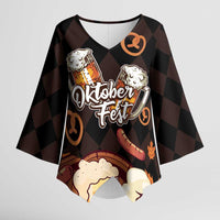 Oktoberfest German Beer Festival Celebration Kimono Sleeve Blouse - Wonder Print Shop