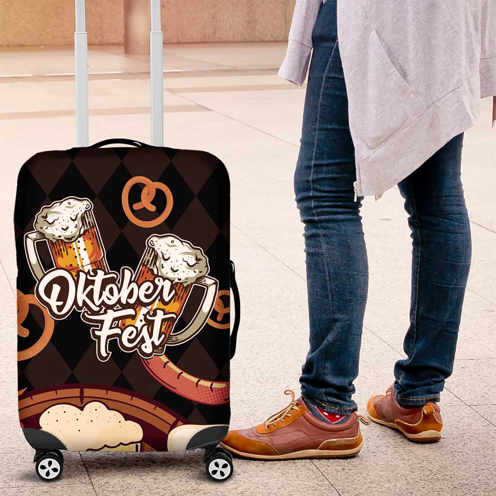 Oktoberfest German Beer Festival Celebration Luggage Cover - Wonder Print Shop