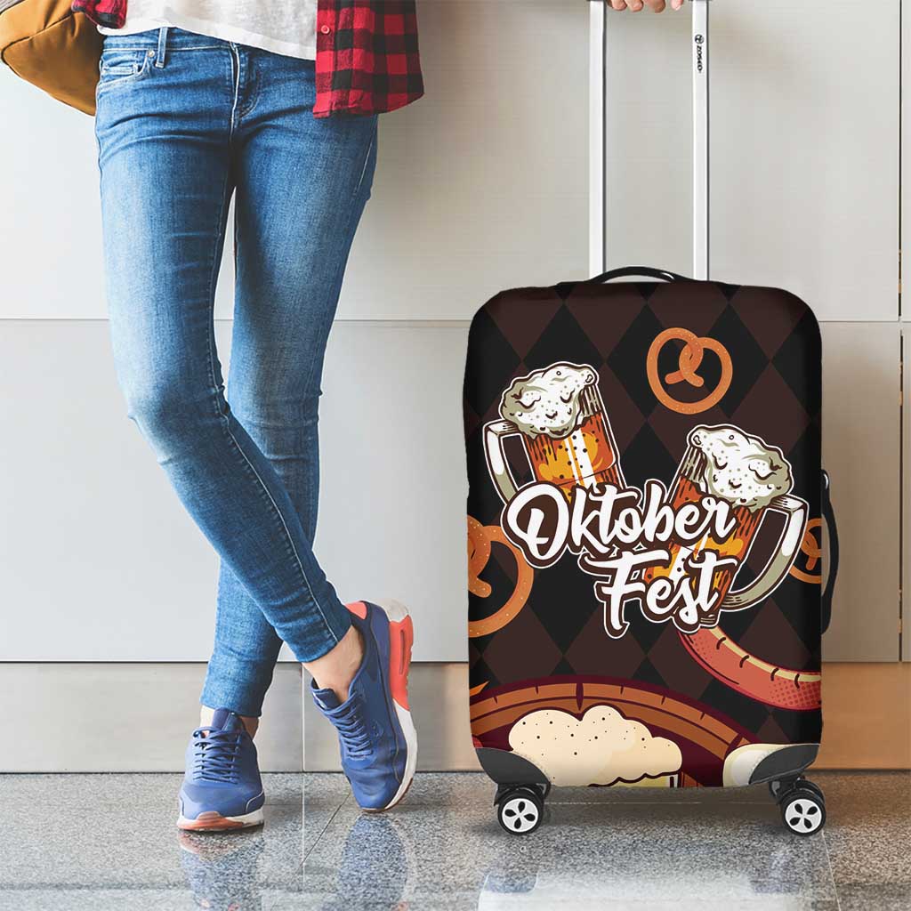 Oktoberfest German Beer Festival Celebration Luggage Cover - Wonder Print Shop