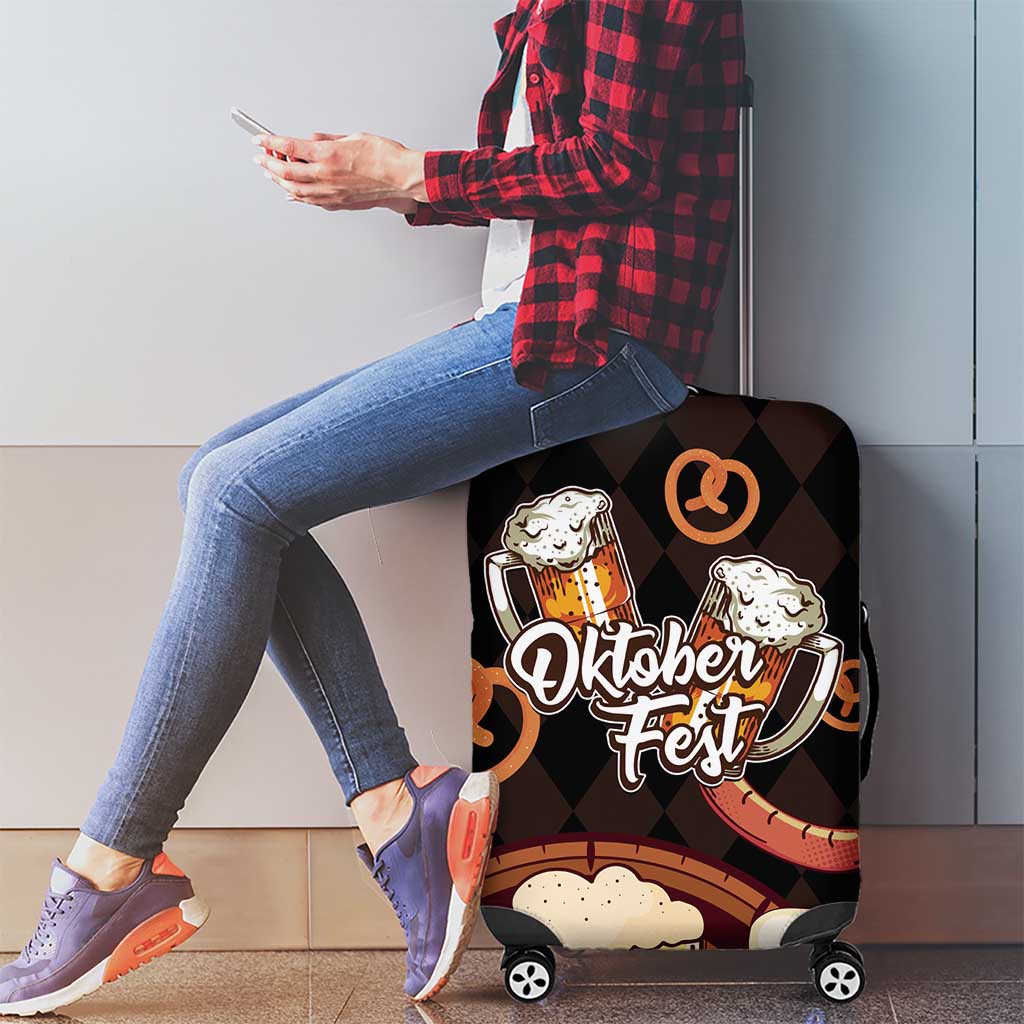 Oktoberfest German Beer Festival Celebration Luggage Cover - Wonder Print Shop