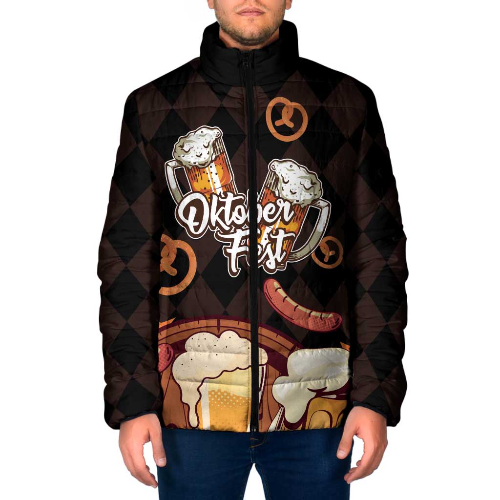 Oktoberfest German Beer Festival Celebration Padded Jacket - Wonder Print Shop