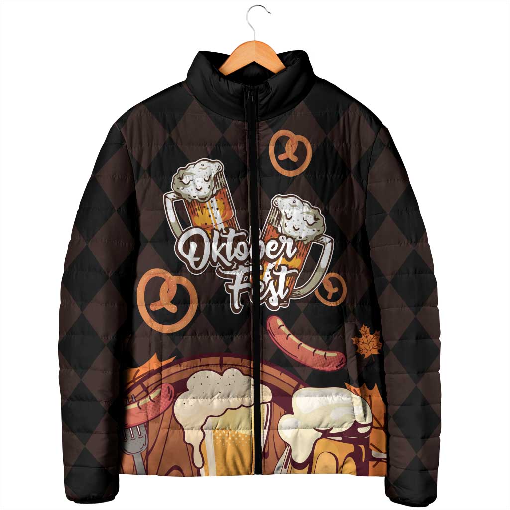 Oktoberfest German Beer Festival Celebration Padded Jacket - Wonder Print Shop