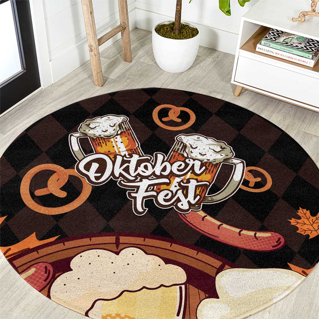 Oktoberfest German Beer Festival Celebration Round Carpet - Wonder Print Shop