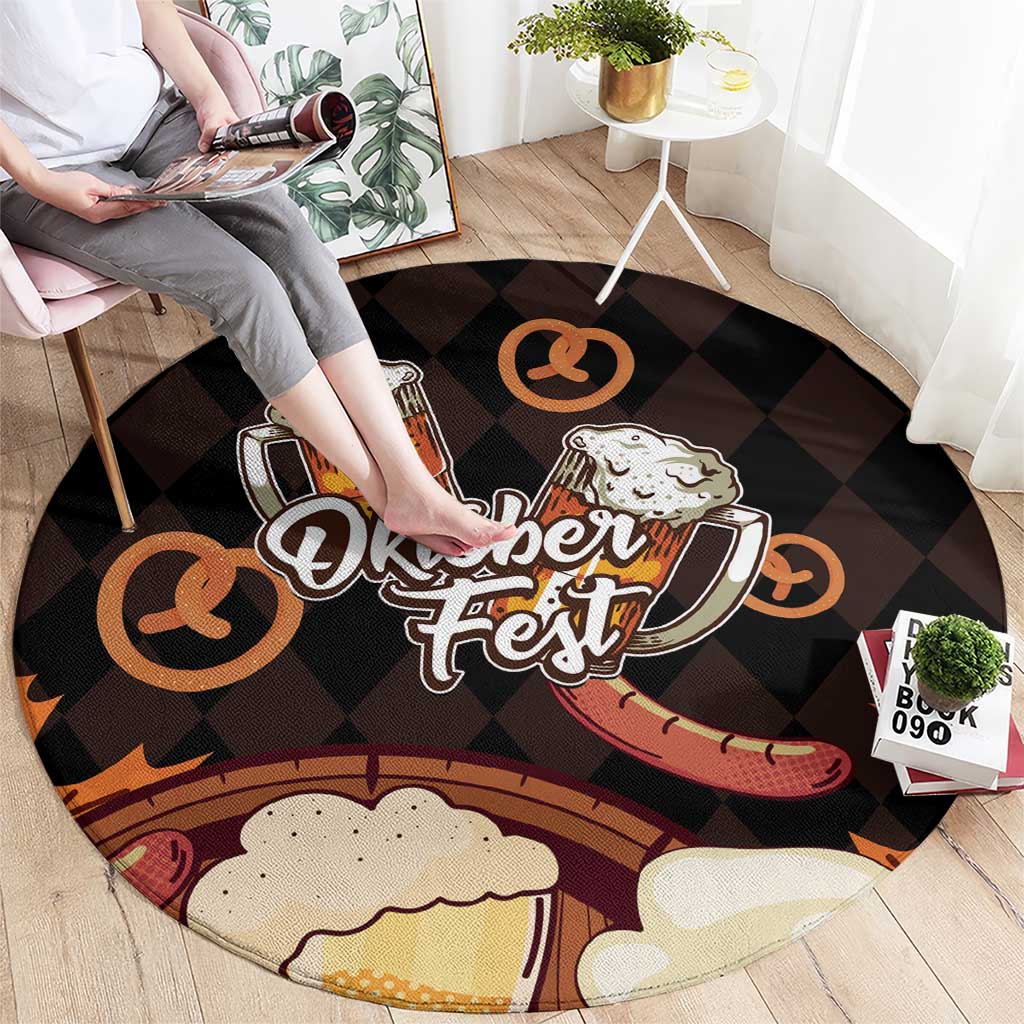Oktoberfest German Beer Festival Celebration Round Carpet - Wonder Print Shop