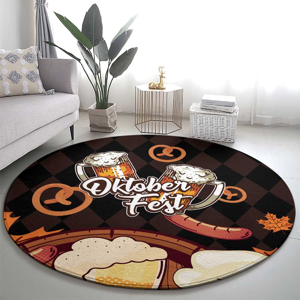 Oktoberfest German Beer Festival Celebration Round Carpet - Wonder Print Shop