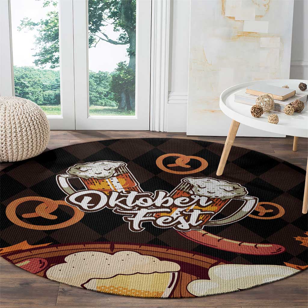 Oktoberfest German Beer Festival Celebration Round Carpet - Wonder Print Shop