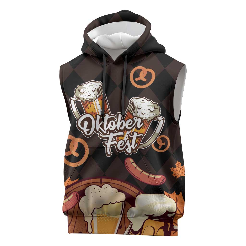 Oktoberfest German Beer Festival Celebration Sleeveless Hoodie - Wonder Print Shop