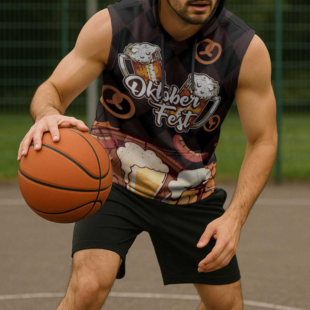 Oktoberfest German Beer Festival Celebration Sleeveless Hoodie - Wonder Print Shop