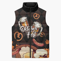 Oktoberfest German Beer Festival Celebration Sleeveless Puffer Jacket - Wonder Print Shop