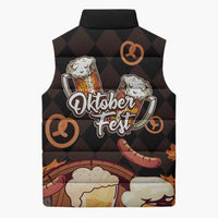 Oktoberfest German Beer Festival Celebration Sleeveless Puffer Jacket - Wonder Print Shop