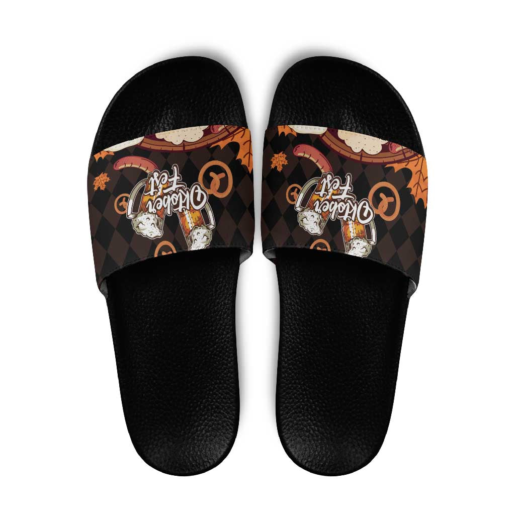 Oktoberfest German Beer Festival Celebration Slide Sandals - Wonder Print Shop