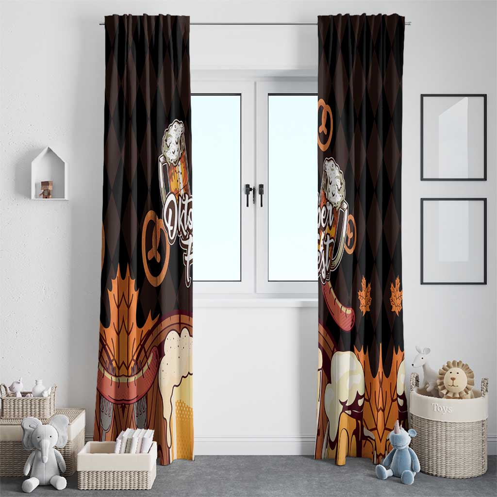 Oktoberfest German Beer Festival Celebration Window Curtain - Wonder Print Shop