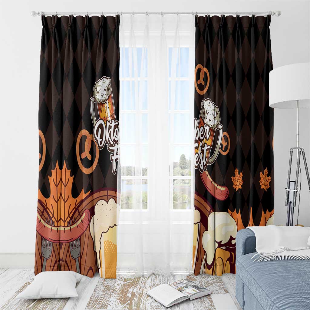 Oktoberfest German Beer Festival Celebration Window Curtain - Wonder Print Shop