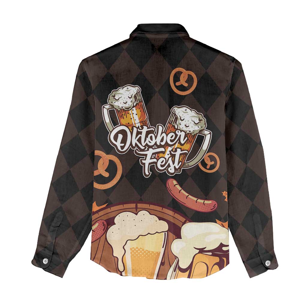 Oktoberfest German Beer Festival Celebration Women Casual Shirt - Wonder Print Shop