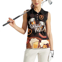 Oktoberfest German Beer Festival Celebration Women Sleeveless Polo Shirt - Wonder Print Shop