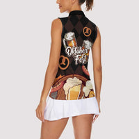 Oktoberfest German Beer Festival Celebration Women Sleeveless Polo Shirt - Wonder Print Shop