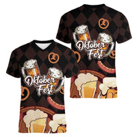 Oktoberfest German Beer Festival Celebration Women V-Neck T-Shirt - Wonder Print Shop