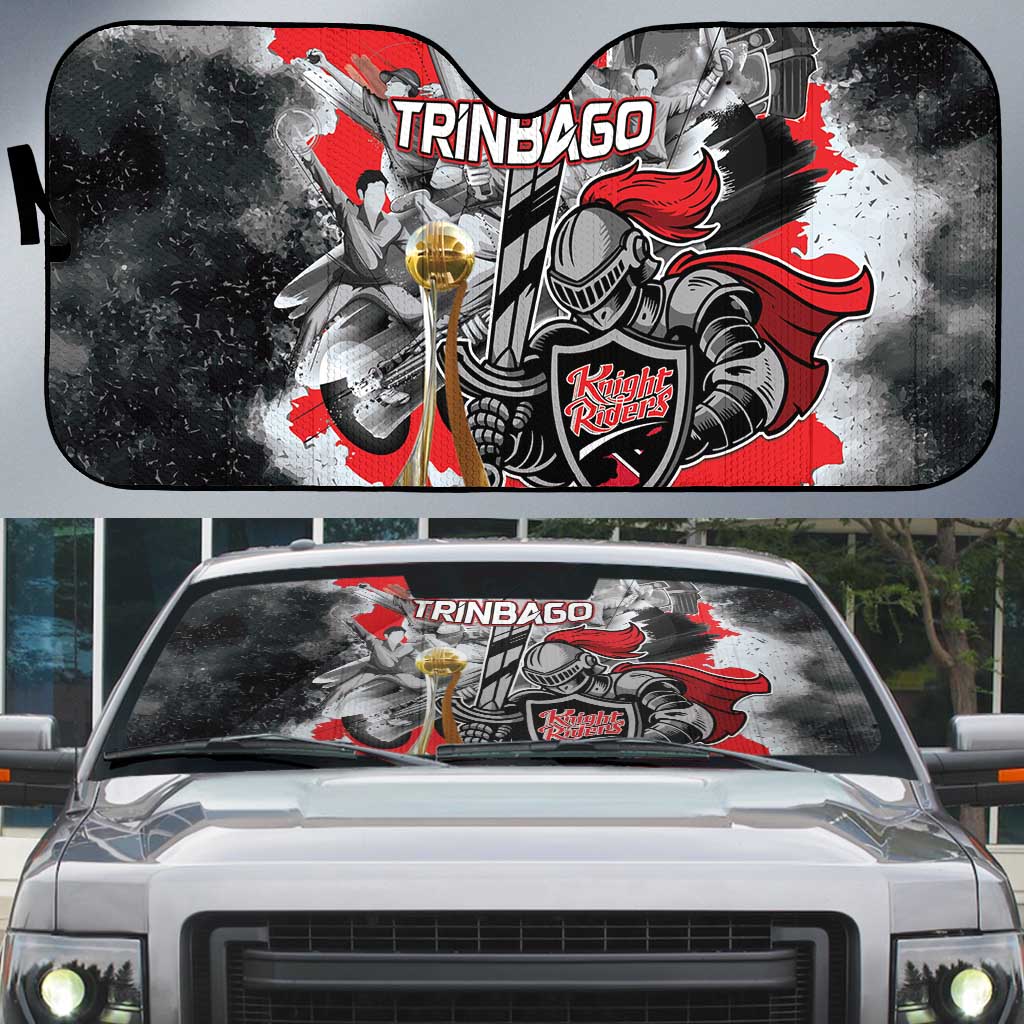 Trinbago Cricket Knight Riders Champion Auto Sun Shade - Wonder Print Shop