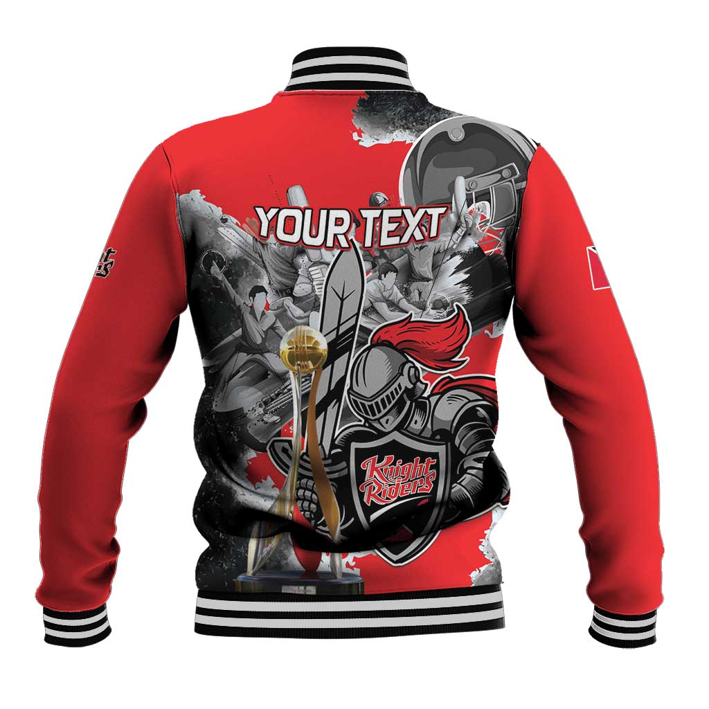Personalized Trinbago Cricket Knight Riders Champion Baseball Jacket - Wonder Print Shop
